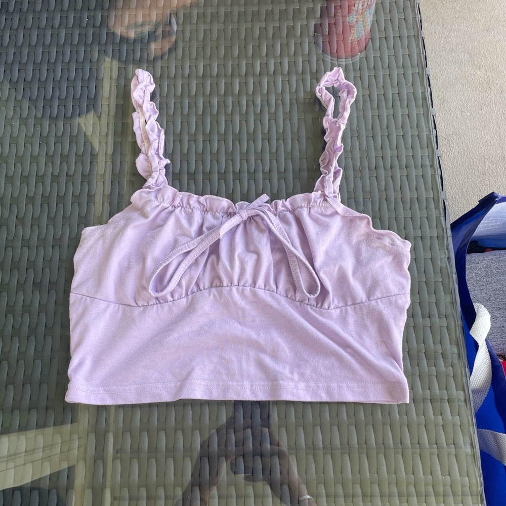 Frilled Strap Tie Front